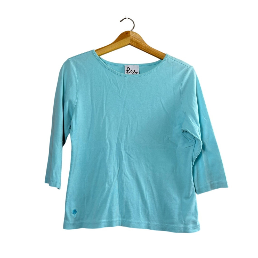 Vintage Lilly Pulitzer Blue Blouse M
